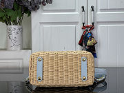 Colestore Louis Vuitton Capucines Mini Sky Denim Rattan and Denim 21 x 13.6 x 8 cm - 3