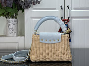 Colestore Louis Vuitton Capucines Mini Sky Denim Rattan and Denim 21 x 13.6 x 8 cm - 2