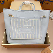 Colestore  Louis Vuitton Neverfull Inside Out MM Damier Azur Canvas Bleu Olympe 47 x 28 x 14 cm - 3
