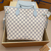 Colestore  Louis Vuitton Neverfull Inside Out MM Damier Azur Canvas Bleu Olympe 47 x 28 x 14 cm - 6