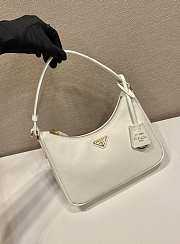 Colestore Prada Re-Edition 2005 Saffiano leather mini-bag White 22x18x6cm - 6