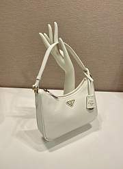 Colestore Prada Re-Edition 2005 Saffiano leather mini-bag White 22x18x6cm - 4