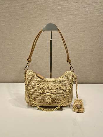Colestore Prada Re-Edition mini crochet bag Natural 22x18x6cm