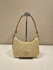 Colestore Prada Re-Edition mini crochet bag Natural 22x18x6cm - 5