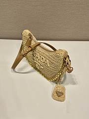 Colestore Prada Re-Edition mini crochet bag Natural 22x18x6cm - 3