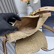 Colestore Prada Arqué crochet shoulder bag Natural 22.5x18.5x6cm - 6