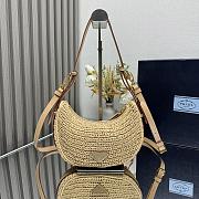 Colestore Prada Arqué crochet shoulder bag Natural 22.5x18.5x6cm - 5