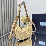Colestore Prada Arqué crochet shoulder bag Natural 22.5x18.5x6cm - 3