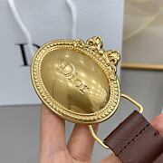 Colestore Dior Médaillon Belt Brown Calfskin, 30 MM - 2
