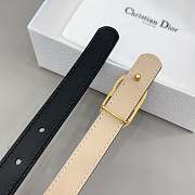 Colestore Dior Reversible CD Icon Belt Black and Trench Smooth Calfskin, 20 MM - 6