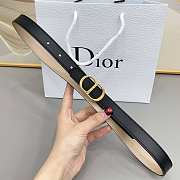 Colestore Dior Reversible CD Icon Belt Black and Trench Smooth Calfskin, 20 MM - 4