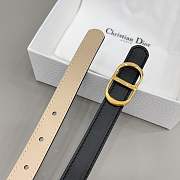 Colestore Dior Reversible CD Icon Belt Black and Trench Smooth Calfskin, 20 MM - 3