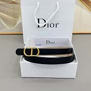 Colestore Dior Reversible CD Icon Belt Black and Trench Smooth Calfskin, 20 MM - 2
