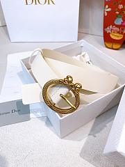 Colestore Dior Médaillon Belt White Smooth Calfskin, 30 MM - 2