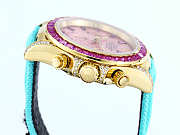 Colestore Rolex Cosmograph Daytona Rainbow Pink Dial Turquoise Strap - 5