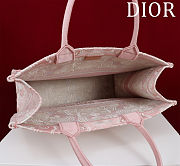 Colestore Dior Medium Dior Book Tote Ecru and Pink Toile de Jouy Embroidery (36 x 27.5 x 16.5 cm) - 2
