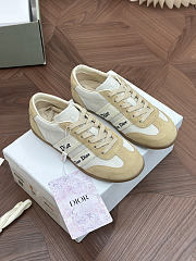 Colestore Dior Ribbon Sneaker White and Beige Suede Calfskin  - 6