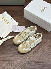 Colestore Dior Ribbon Sneaker White and Beige Suede Calfskin  - 3