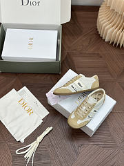 Colestore Dior Ribbon Sneaker White and Beige Suede Calfskin  - 2