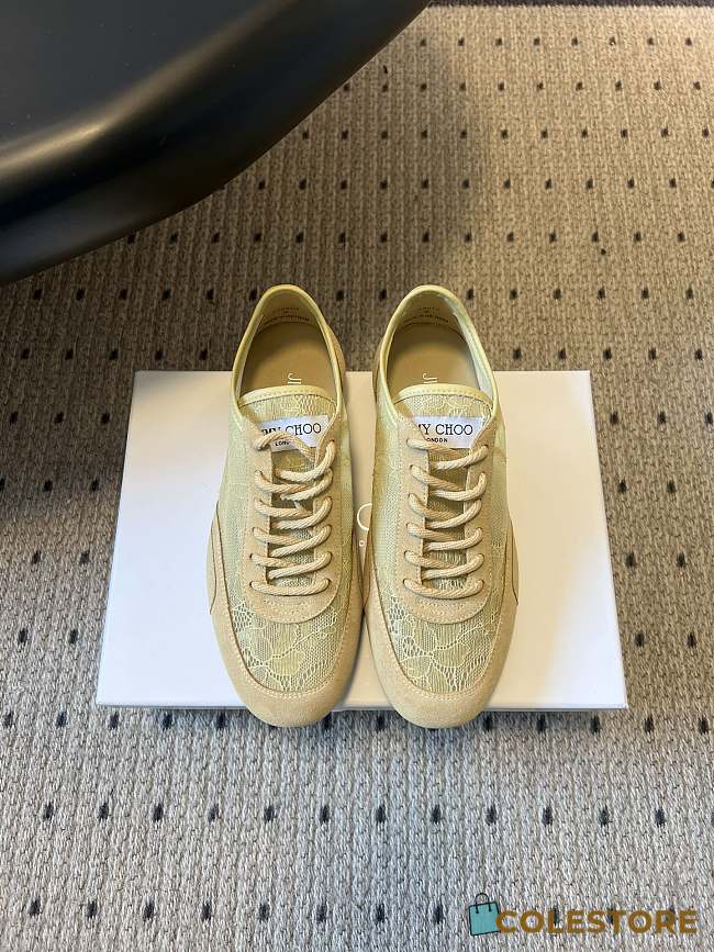 Colestore Jimmy Choo Sunny F Corn Leather Mix and Jimmy Choo Lace Low Top Trainers - 1