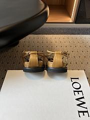	 Colestore Loewe Pebble Beads fussbett sandal in nappa lambskin Camel - 3