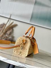 	 Colestore Louis Vuitton Speedy 25 Bandoulière Natural Beige raffia  25 x 15 x 11 cm - 6
