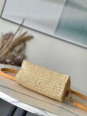 	 Colestore Louis Vuitton Speedy 25 Bandoulière Natural Beige raffia  25 x 15 x 11 cm - 2