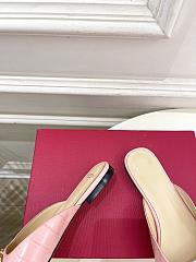 Colestore Valentino Garavani VLogo Signature Slide Sandal In Printed Calfskin Flat Pink - 3