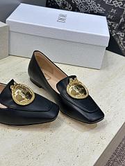 Colestore Dior Médaillon Buckle Loafer Black Lambskin  - 6