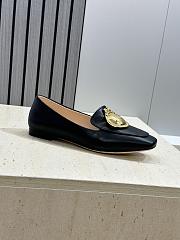 Colestore Dior Médaillon Buckle Loafer Black Lambskin  - 5