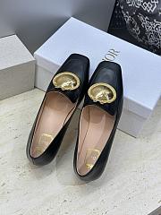 Colestore Dior Médaillon Buckle Loafer Black Lambskin  - 3