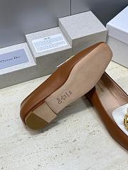 Colestore Dior Médaillon Buckle Loafer New Marron and White Lambskin - 3