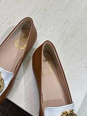 Colestore Dior Médaillon Buckle Loafer New Marron and White Lambskin - 2