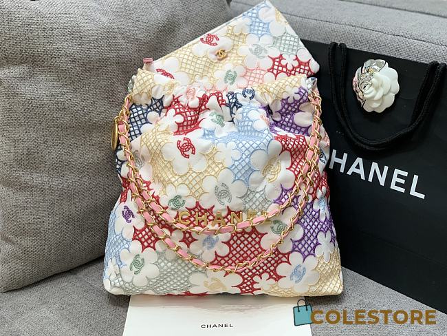 Colestore Chanel Lace Patchwork Chanel 22 Multicolor 35cm - 1