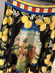 Colestore Dolce & Gabbana Printed jacquard brocade midi skirt Multicolor - 5