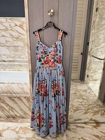 Colestore  Dolce & Gabbana Flower Bouquet-Print Dress  Multi-colored