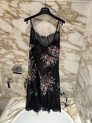Colestore Dolce & Gabbana Flower Bouquets-Print Habotai Slip  dress - 6