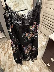 Colestore Dolce & Gabbana Flower Bouquets-Print Habotai Slip  dress - 2