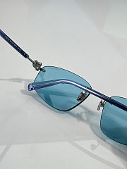 Colestore Tiffany & Co. Rimless Blue Rectangle Sunglasses - 4