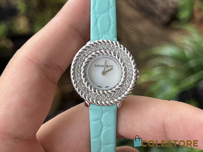Colestore Tiffany & Co. Tiffany Rope Watch in White Gold with Diamonds 27mm - 1