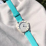 Colestore Tiffany & Co. Atlas Tiffany Blue Leather Watch - 3