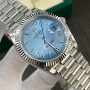 Colestore Rolex Day-Date 40 Platinum Ice Blue  - 5