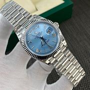 Colestore Rolex Day-Date 40 Platinum Ice Blue  - 4