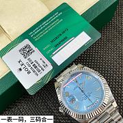Colestore Rolex Day-Date 40 Platinum Ice Blue  - 2