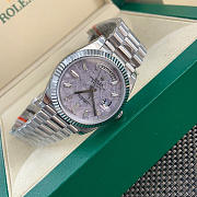 Colestore Rolex Day-Date 40 Platinum Meteorite Dial and President bracelet - 3