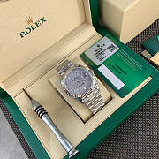 Colestore Rolex Day-Date 40 Platinum Meteorite Dial and President bracelet - 2