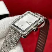 Colestore Chanel Boy-Friend Tweed Watch featuring a silver-tone strap and case - 5