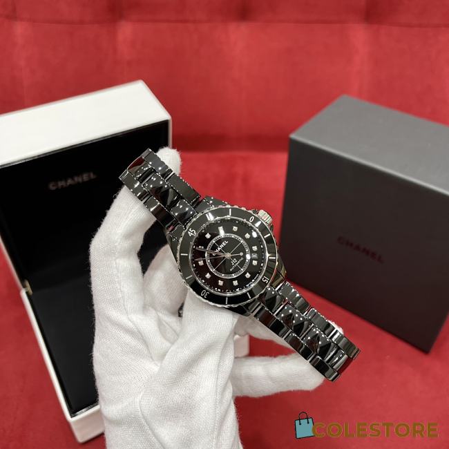 Colestore  Chanel J12 watch Calibre 12.1, 38 mm - Black ceramic - 1