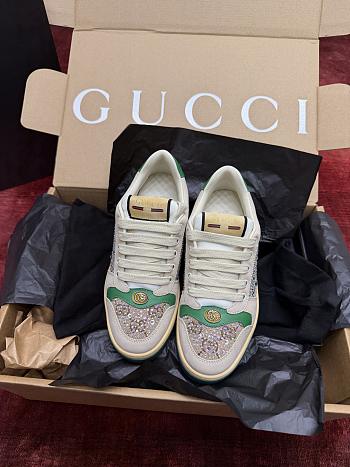 Colestore Gucci Women's GG crystal Screener sneaker 