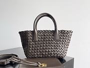 Colestore  Bottega Veneta Mini Cabat Dark Brown 20x15x12cm - 1